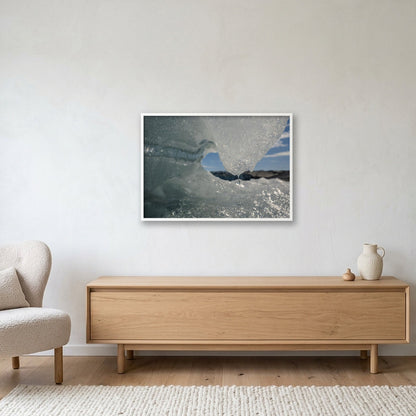 Disko Bay #17 — 100×70cm, 39×28" White Frame