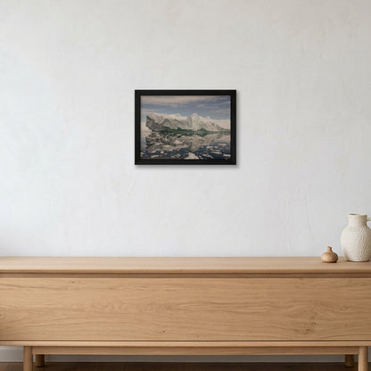 Disko Bay #15 — A4 (30×21cm, 12×8") Black Frame