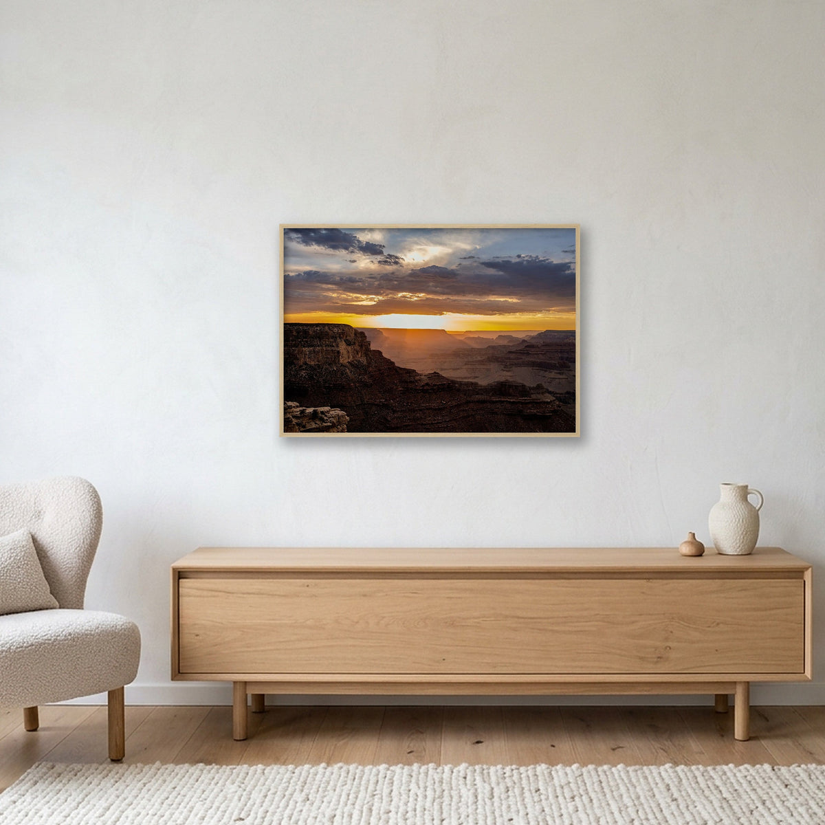 Grand Canyon #13 — 100×70cm, 39×28" Oak Frame