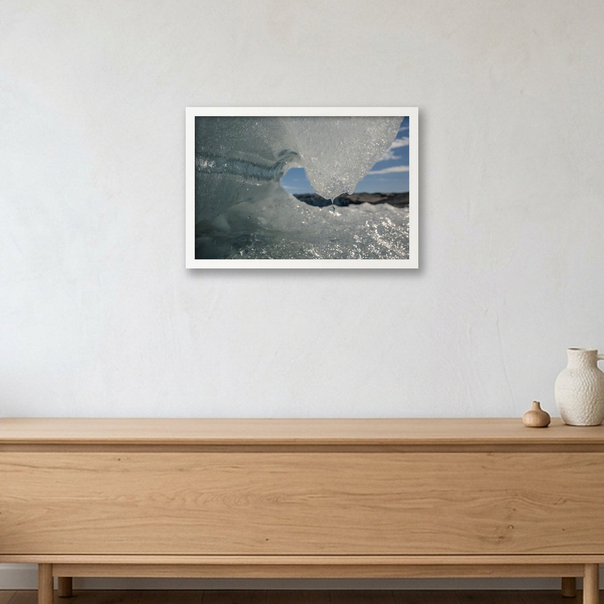 Disko Bay #17 — 45×30cm, 18×12" White Frame