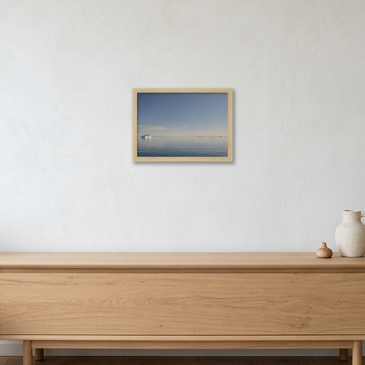 Disko Bay #2 — A4 (30×21cm, 12×8") Oak Frame