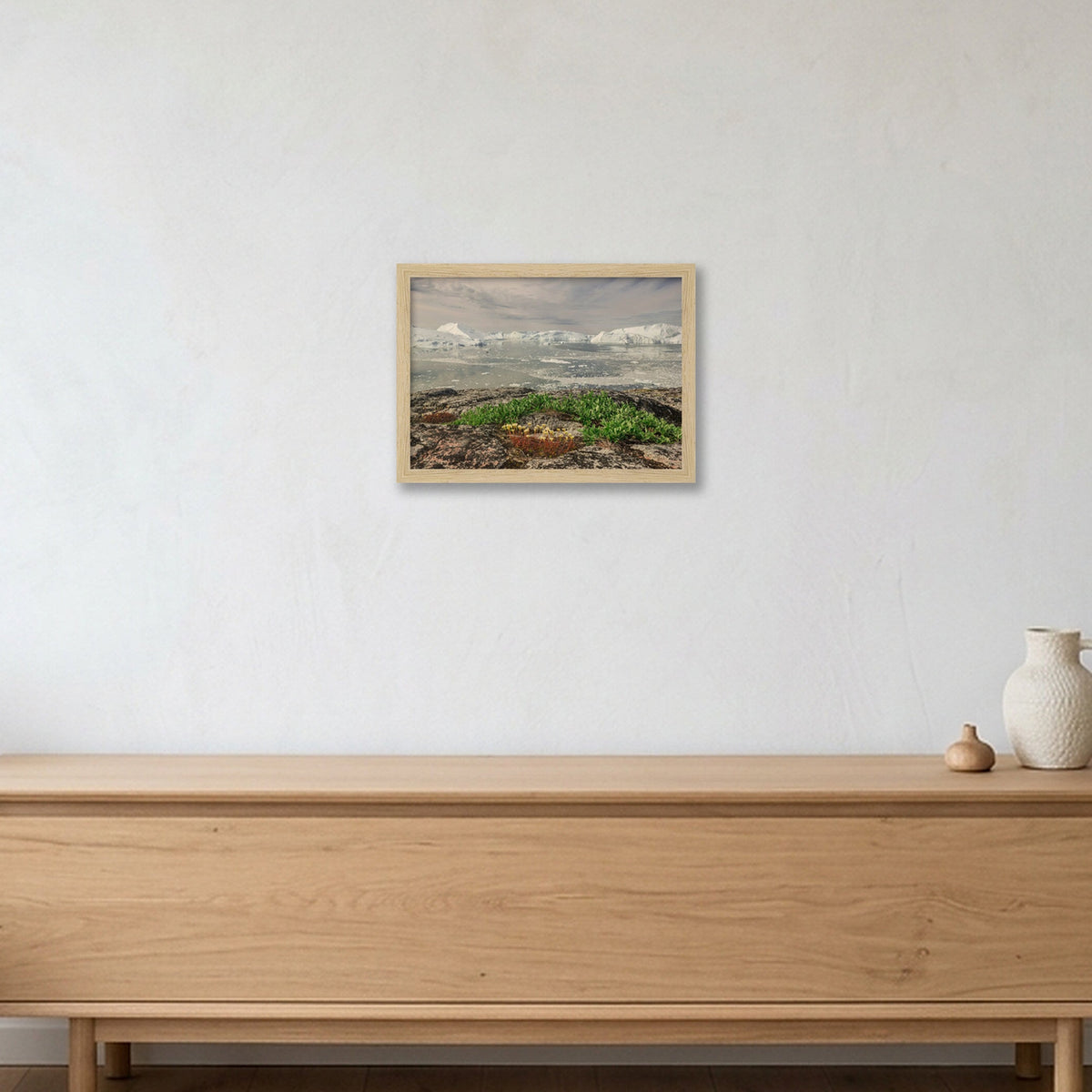 Ilulissat Landscape #5 — A4 (30×21cm, 12×8") Oak Frame