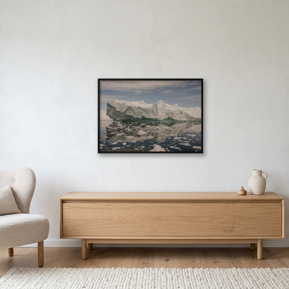 Disko Bay #15 — 100×70cm, 39×28" Black Frame