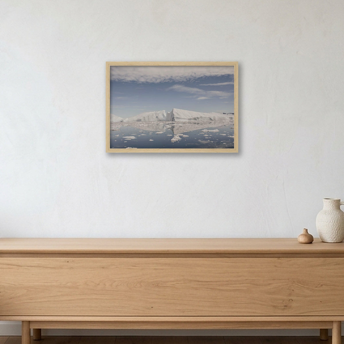 Disko Bay #7 — 45×30cm, 18×12" Oak Frame