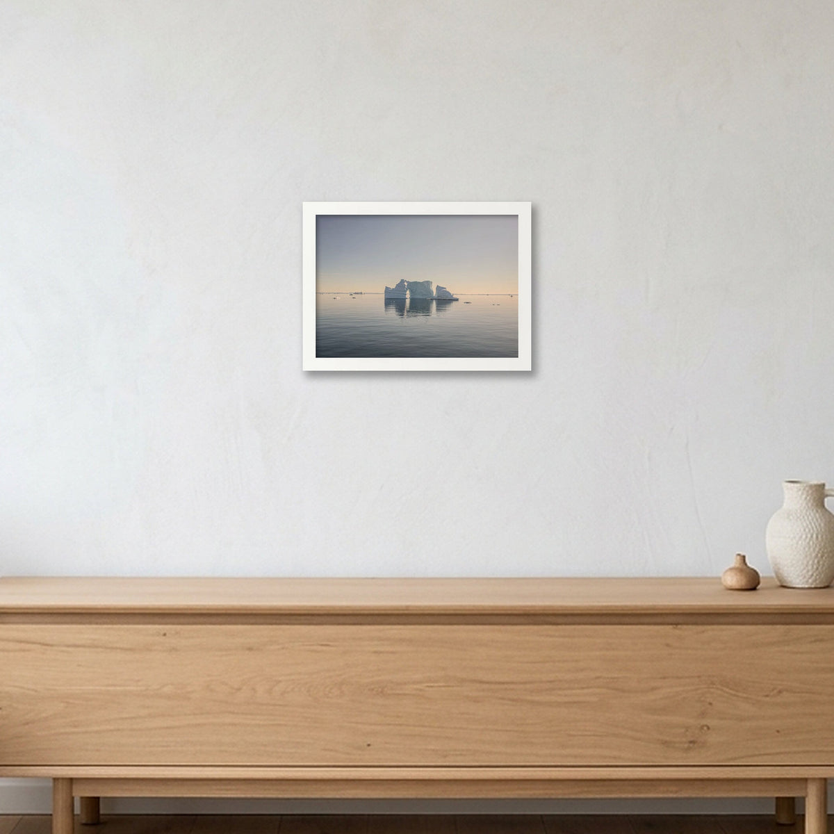 Disko Bay #1 — A4 (30×21cm, 12×8") White Frame