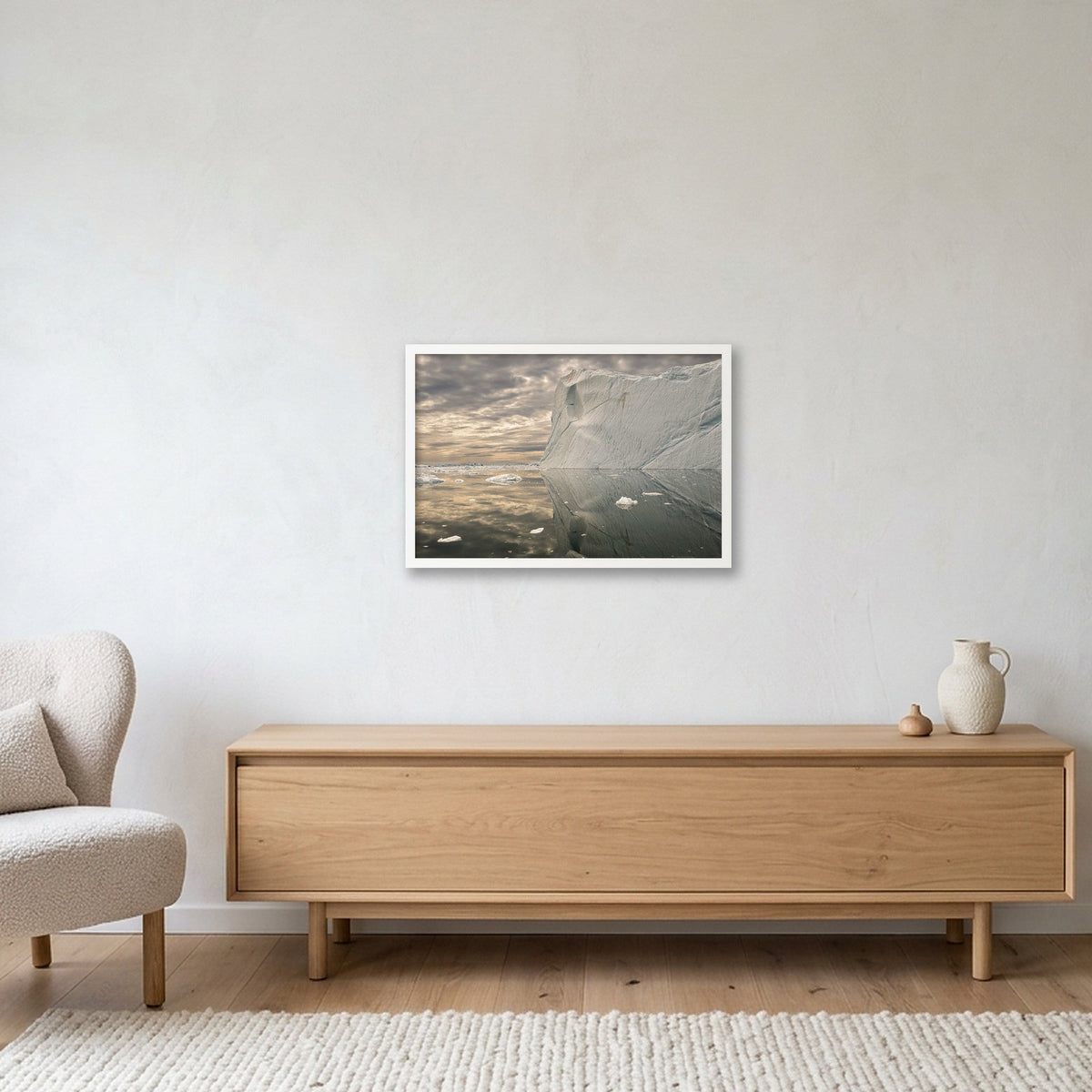 Disko Bay #14 — 60×40cm, 24×16" White Frame