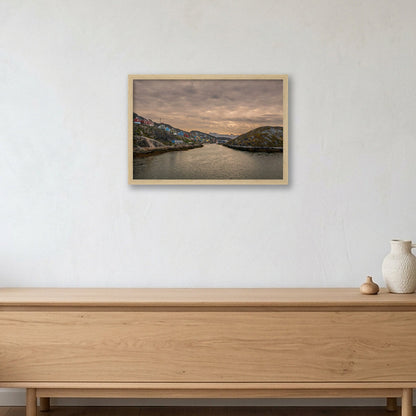 Greenland Cities #1 — 45×30cm, 18×12" Oak Frame
