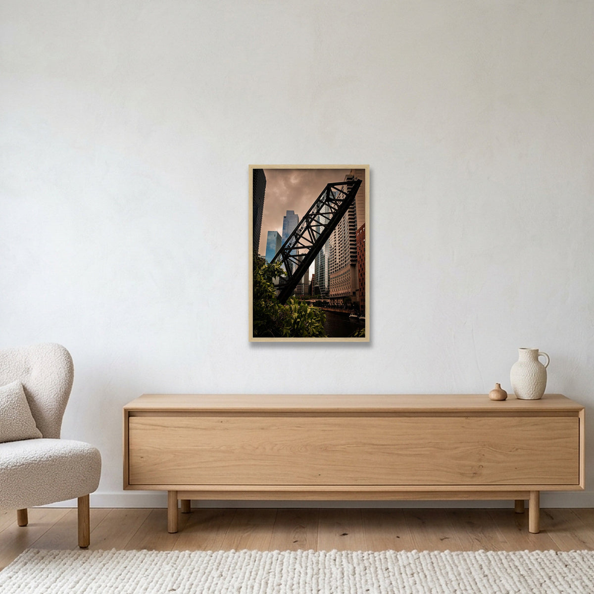 Chicago #8 — 40×60cm, 16×24" Oak Frame