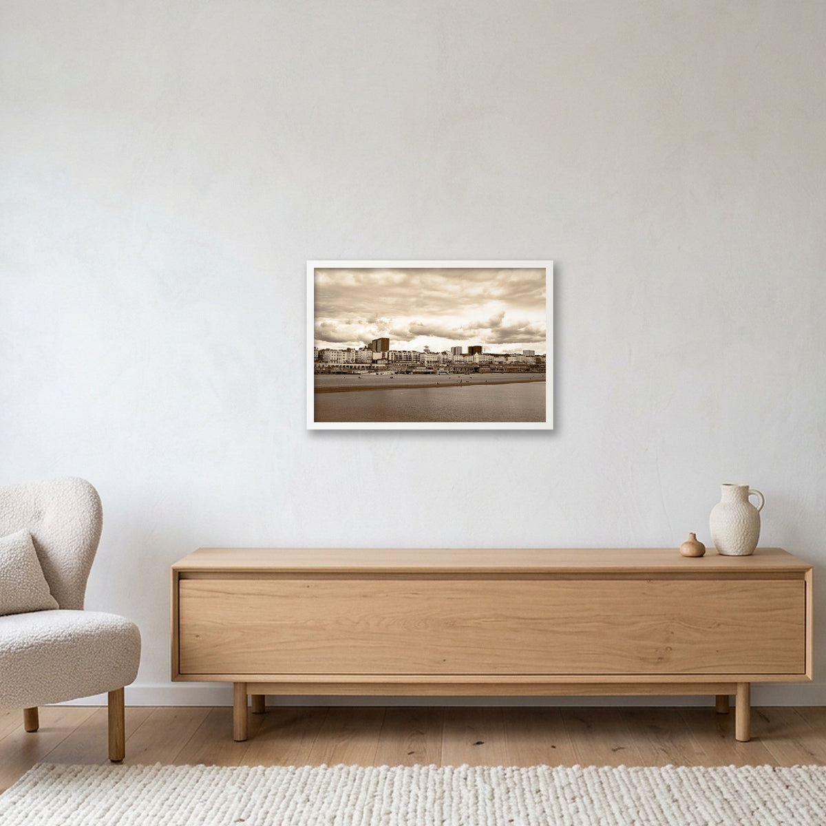 Brighton #1 — 60×40cm, 24×16" White Frame