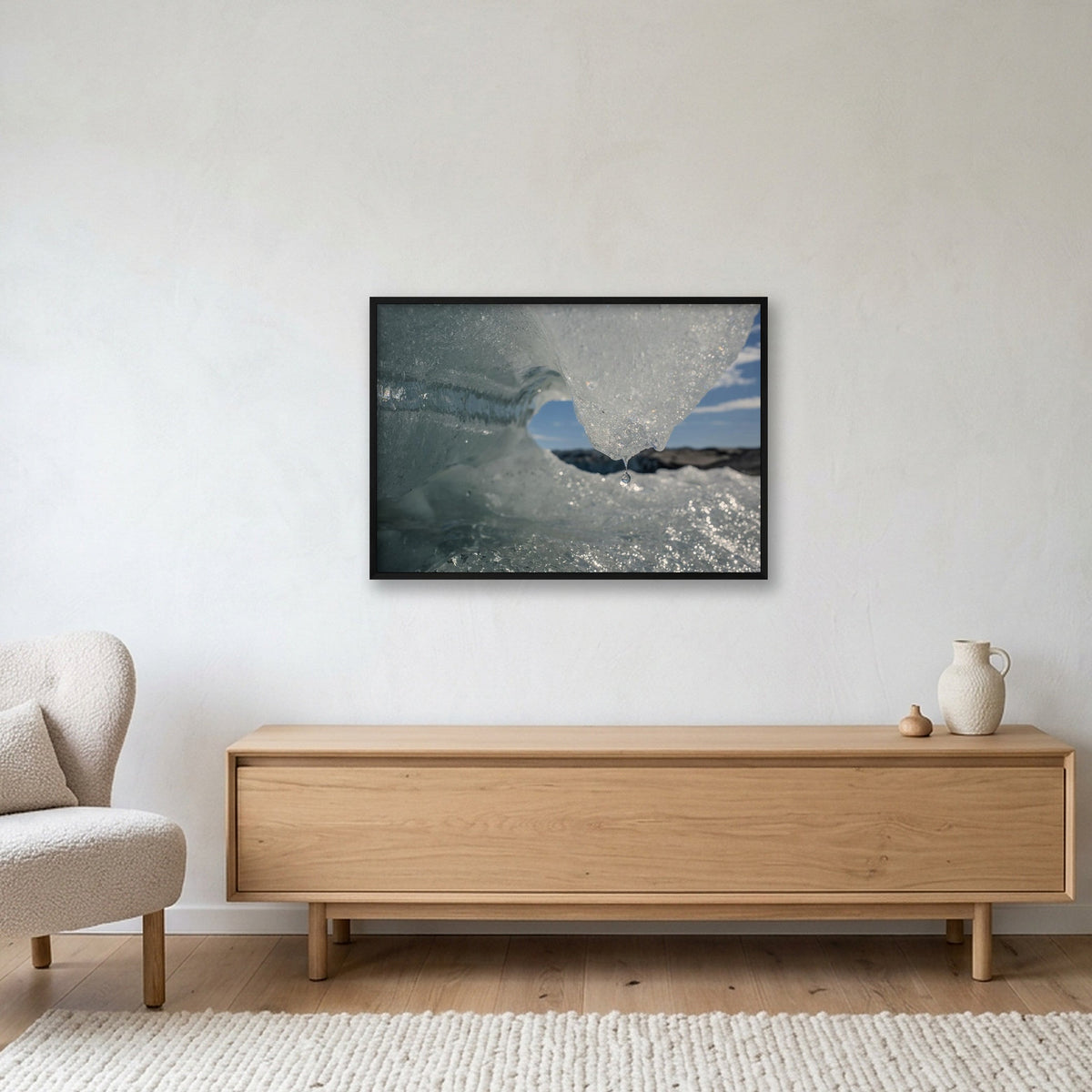 Disko Bay #17 — 100×70cm, 39×28" Black Frame