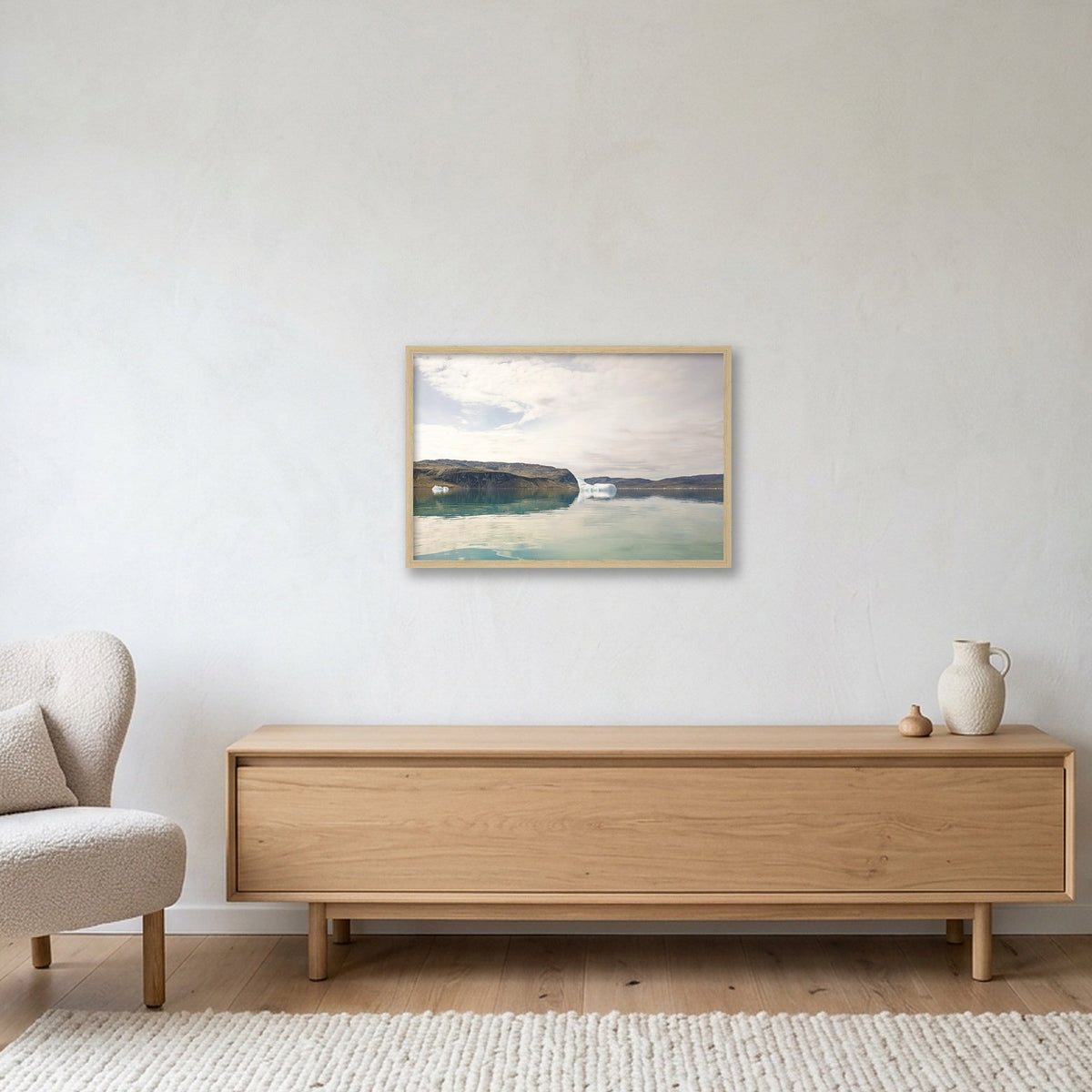 Ilulissat Landscape #13 — 60×40cm, 24×16" Oak Frame