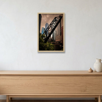 Chicago #8 — 30×45cm, 12×18" Oak Frame