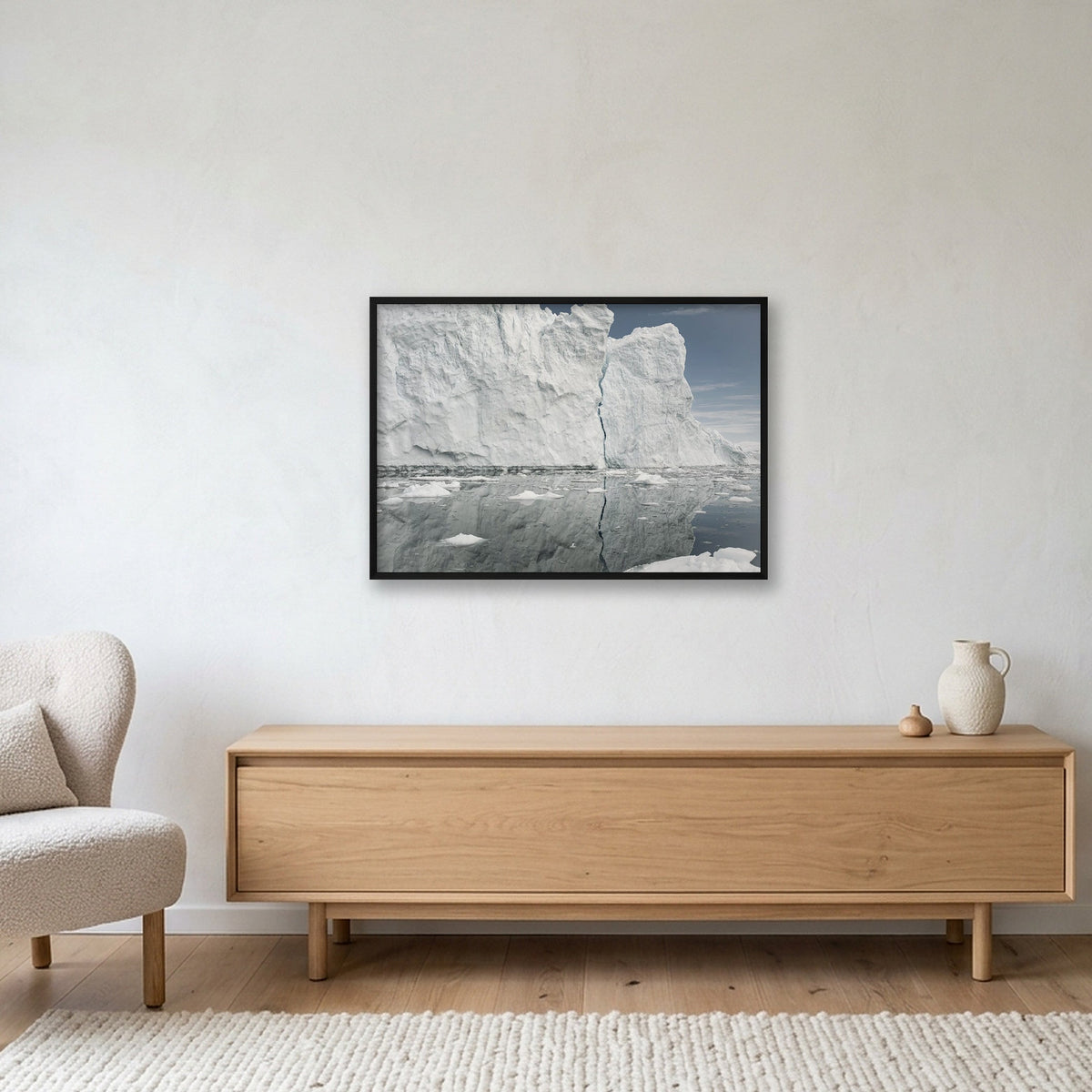 Disko Bay #11 — 100×70cm, 39×28" Black Frame