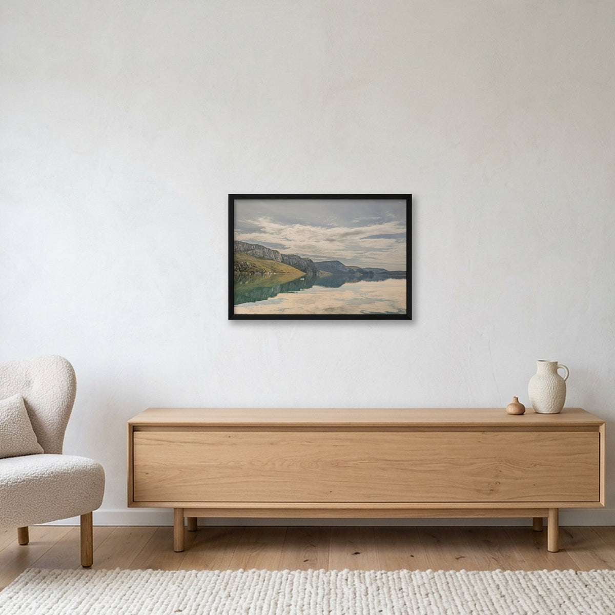 Ilulissat Landscape #12 — 60×40cm, 24×16" Black Frame
