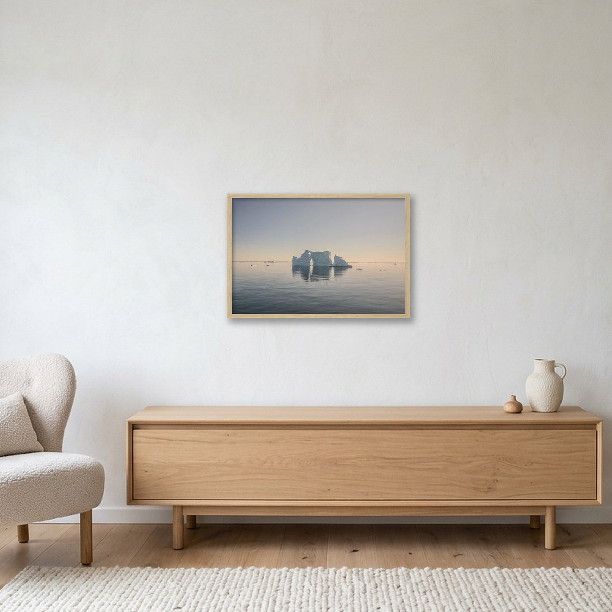 Disko Bay #1 — 60×40cm, 24×16" Oak Frame