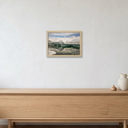 Disko Bay #16 — A4 (30×21cm, 12×8") Oak Frame