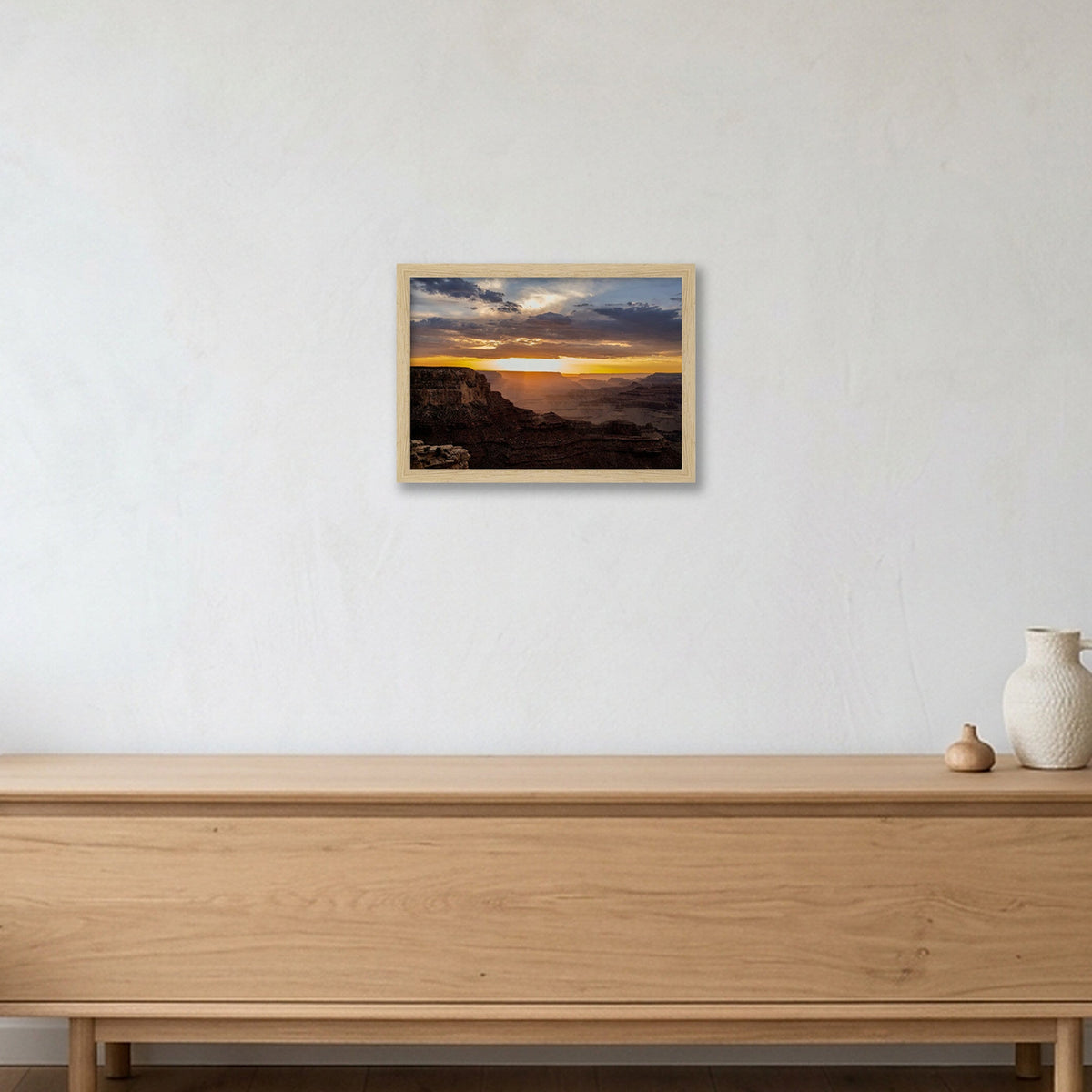 Grand Canyon #13 — A4 (30×21cm, 12×8") Oak Frame