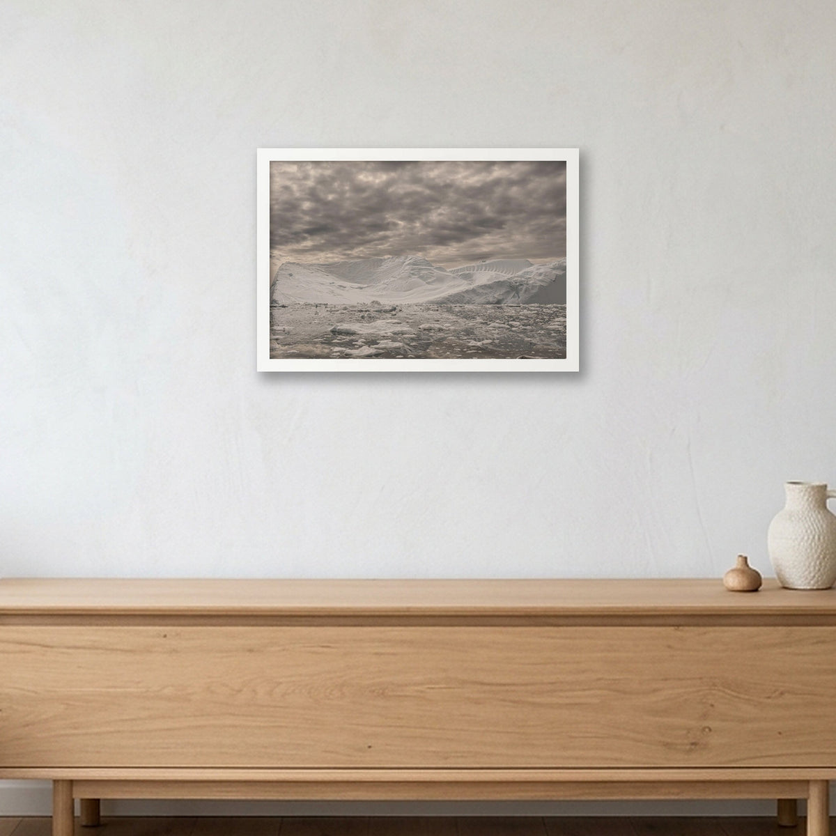 Disko Bay #13 — 45×30cm, 18×12" White Frame