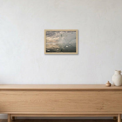 Disko Bay #14 — A4 (30×21cm, 12×8") Oak Frame