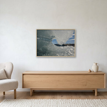 Disko Bay #17 — 100×70cm, 39×28" Oak Frame