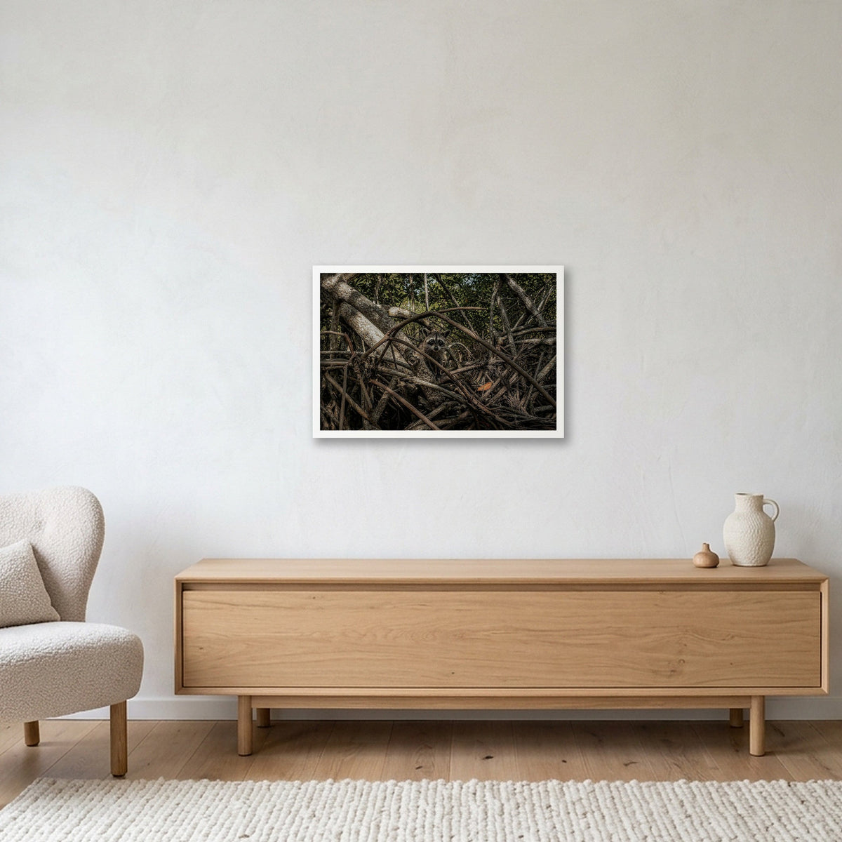Animal Kingdom #2 — 60×40cm, 24×16" White Frame