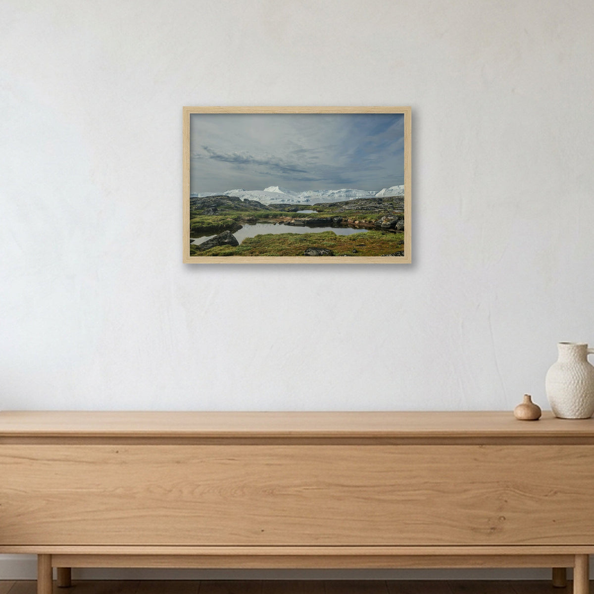 Ilulissat Landscape #4 — 45×30cm, 18×12" Oak Frame