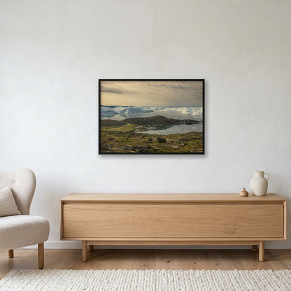 Ilulissat Landscape #1 — 100×70cm, 39×28" Black Frame