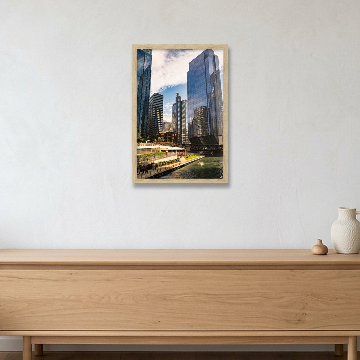 Chicago #5 — 30×45cm, 12×18" Oak Frame
