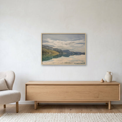 Ilulissat Landscape #12 — 100×70cm, 39×28" Oak Frame