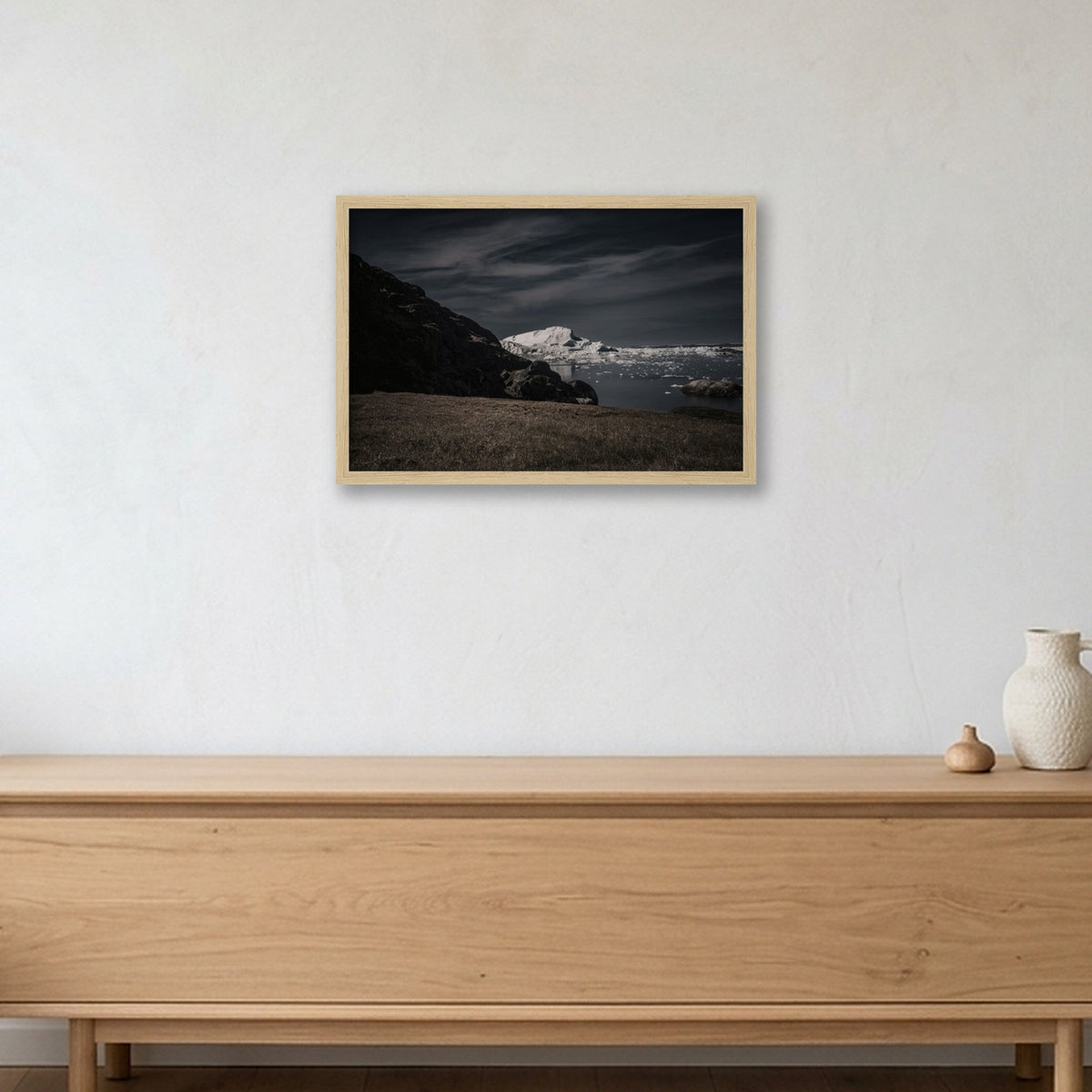 Ilulissat Landscape #8 — 45×30cm, 18×12" Oak Frame