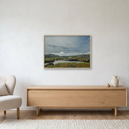 Ilulissat Landscape #4 — 100×70cm, 39×28" Oak Frame