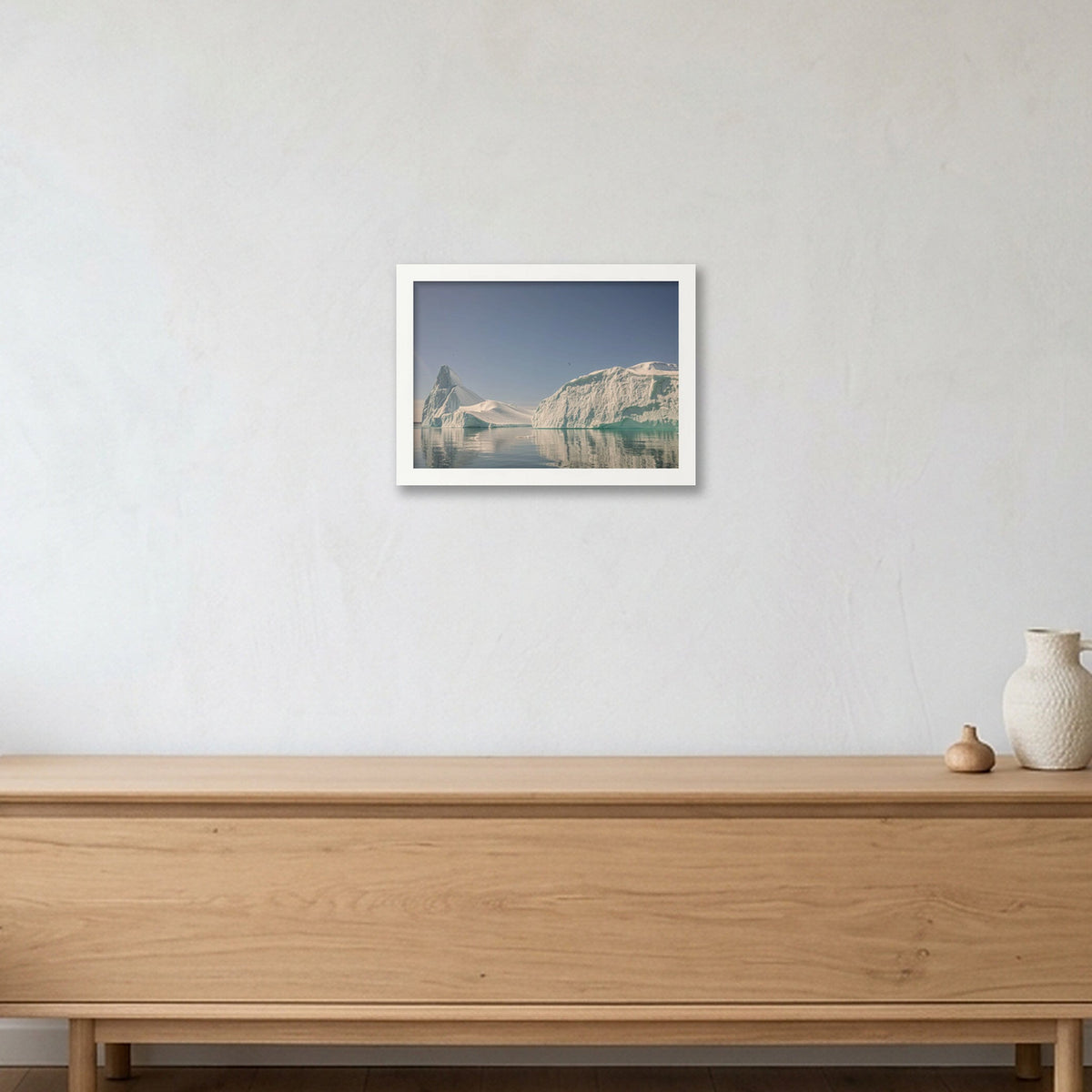 Disko Bay #4 — A4 (30×21cm, 12×8") White Frame