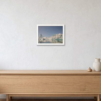 Disko Bay #4 — A4 (30×21cm, 12×8") White Frame