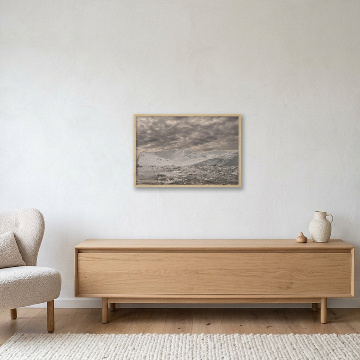 Disko Bay #13 — 60×40cm, 24×16" Oak Frame