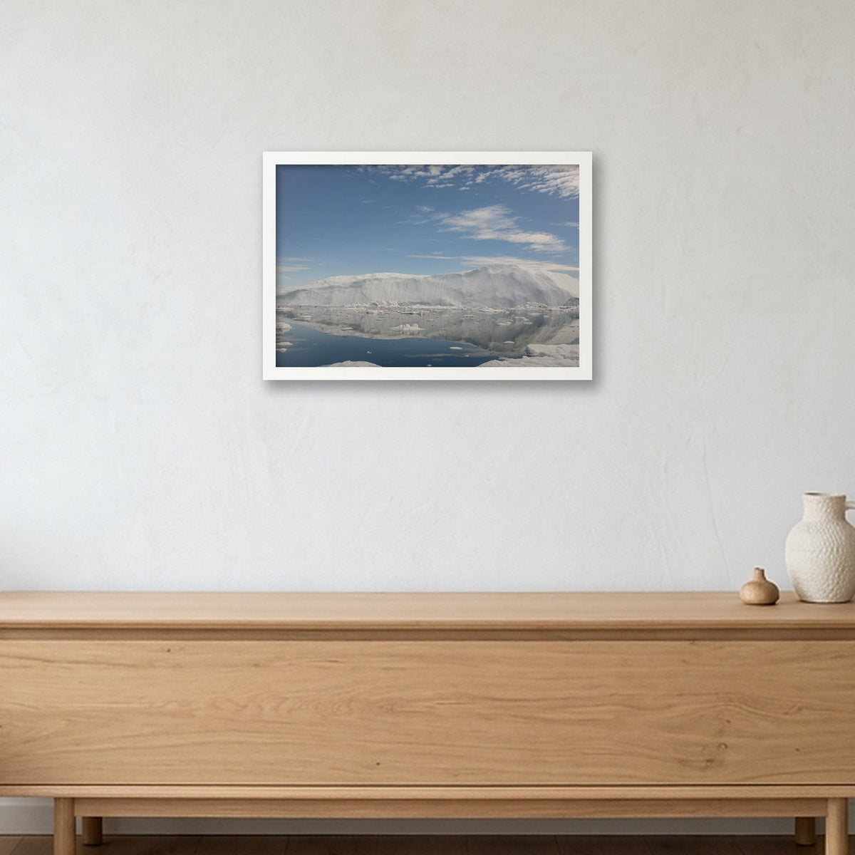 Disko Bay #8 — 45×30cm, 18×12" White Frame