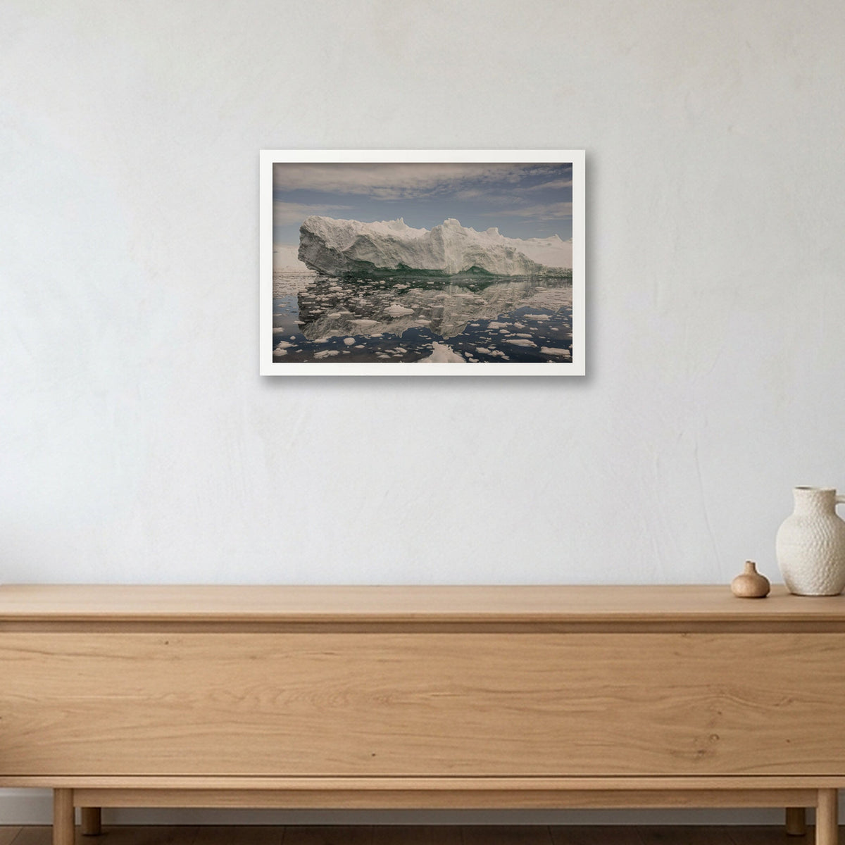 Disko Bay #15 — 45×30cm, 18×12" White Frame