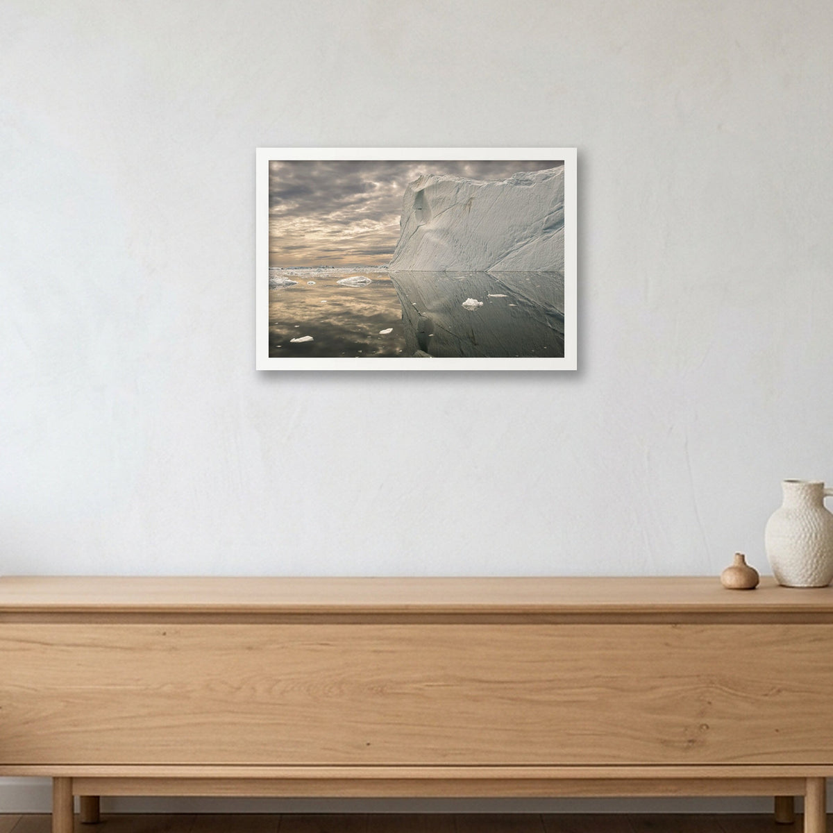 Disko Bay #14 — 45×30cm, 18×12" White Frame