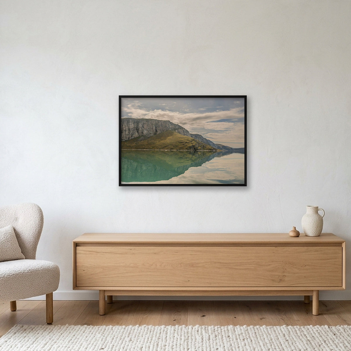 Ilulissat Landscape #10 — 100×70cm, 39×28" Black Frame
