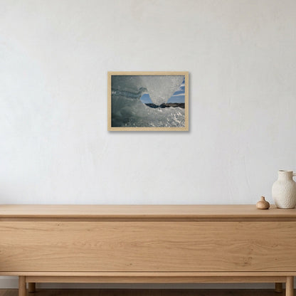 Disko Bay #17 — A4 (30×21cm, 12×8") Oak Frame