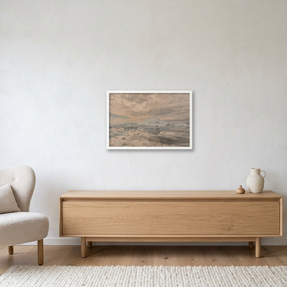 Disko Bay #10 — 60×40cm, 24×16" White Frame