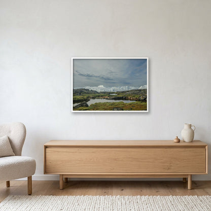 Ilulissat Landscape #4 — 100×70cm, 39×28" White Frame