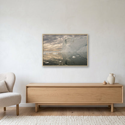 Disko Bay #14 — 100×70cm, 39×28" Oak Frame