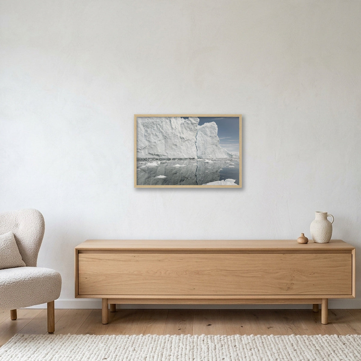 Disko Bay #11 — 60×40cm, 24×16" Oak Frame