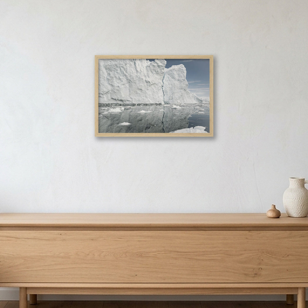 Disko Bay #11 — 45×30cm, 18×12" Oak Frame