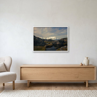 Ilulissat Landscape #6 — 100×70cm, 39×28" White Frame