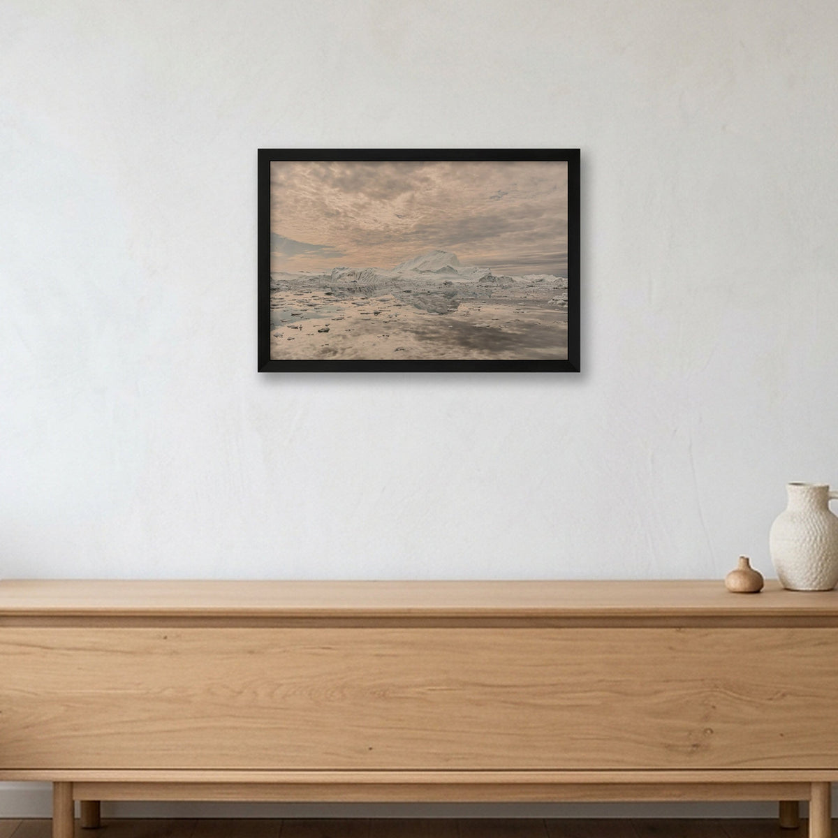 Disko Bay #10 — 45×30cm, 18×12" Black Frame