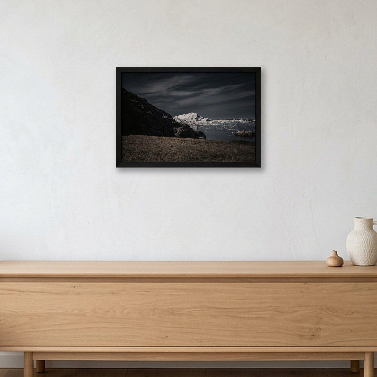 Ilulissat Landscape #8 — 45×30cm, 18×12" Black Frame