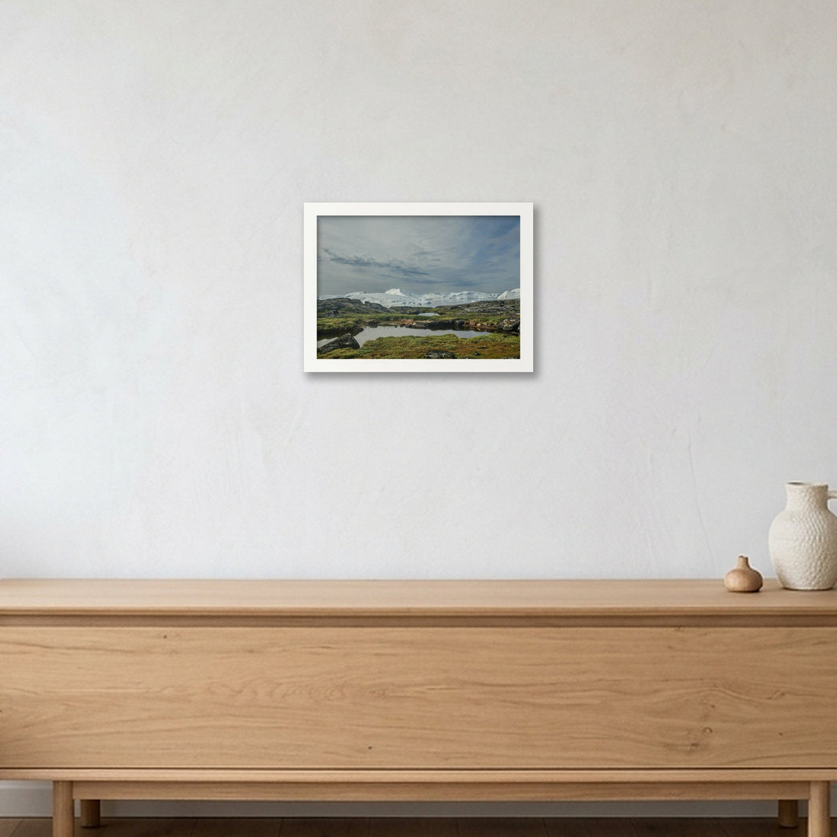 Ilulissat Landscape #4 — A4 (30×21cm, 12×8") White Frame
