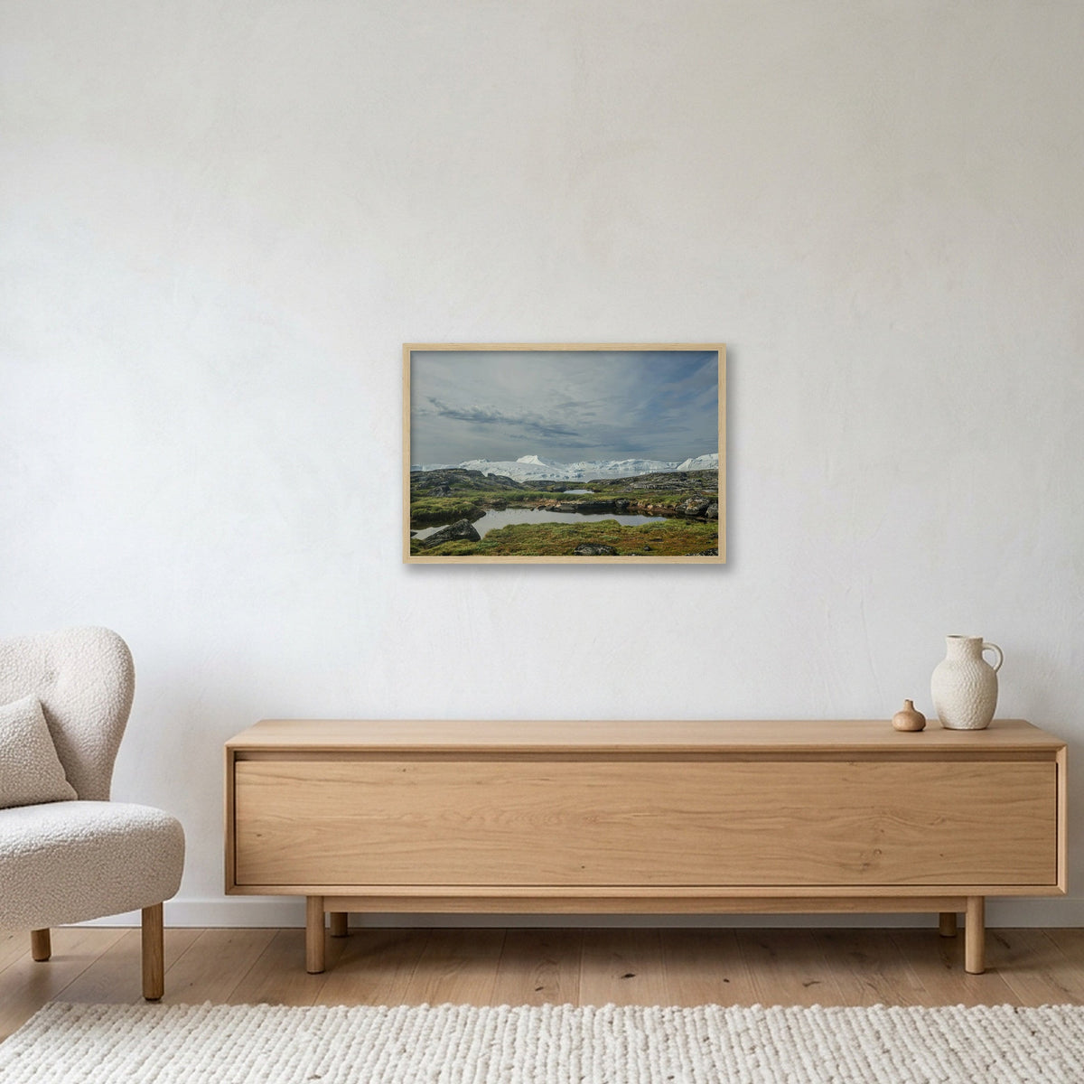 Ilulissat Landscape #4 — 60×40cm, 24×16" Oak Frame