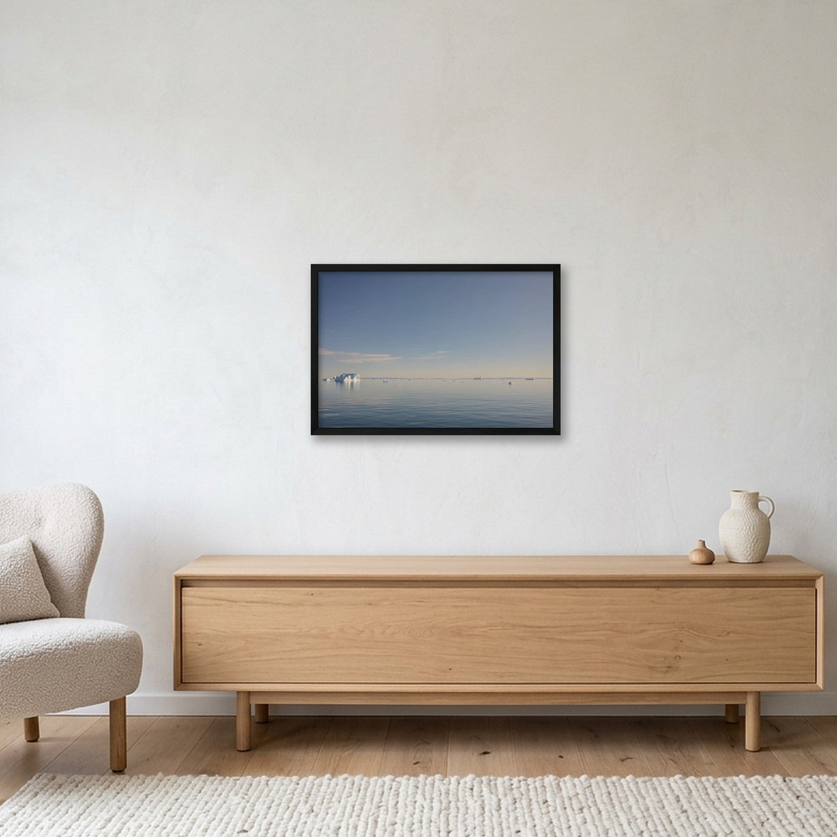 Disko Bay #2 — 60×40cm, 24×16" Black Frame